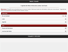 Tablet Screenshot of ferias40.fr